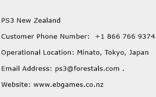 PS3 New Zealand Phone Number Customer Service