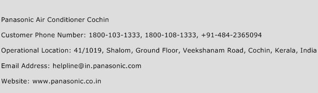 Panasonic Air Conditioner Cochin Phone Number Customer Service
