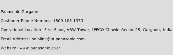Panasonic Gurgaon Phone Number Customer Service