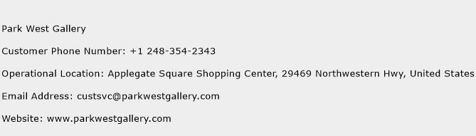 Park West Gallery Phone Number Customer Service