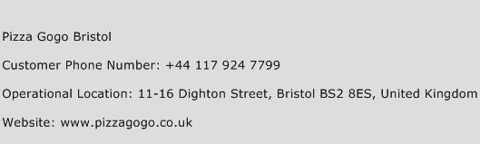 Pizza Gogo Bristol Phone Number Customer Service
