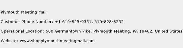 Plymouth Meeting Mall Phone Number Customer Service