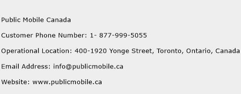 Public Mobile Canada Phone Number Customer Service