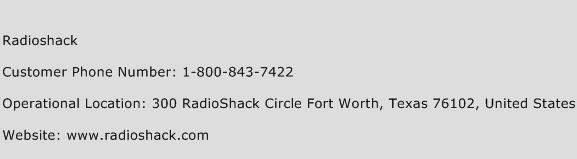 Radioshack Phone Number Customer Service