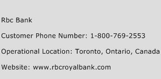 Rbc Bank Phone Number Customer Service