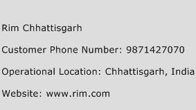 Rim Chhattisgarh Phone Number Customer Service
