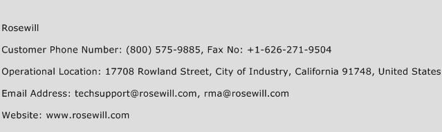 Rosewill Phone Number Customer Service