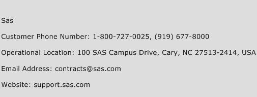 SAS Phone Number Customer Service