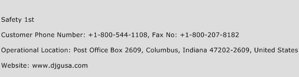 Safety 1st Phone Number Customer Service