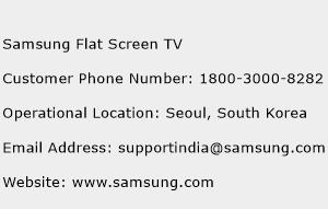Samsung Flat Screen TV Phone Number Customer Service