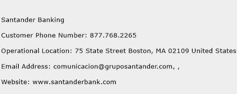 Santander Banking Phone Number Customer Service