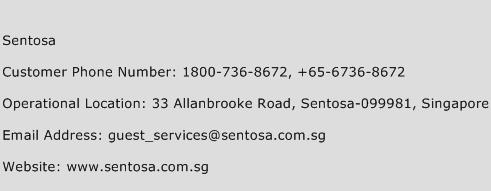 Sentosa Phone Number Customer Service