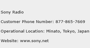 Sony Radio Phone Number Customer Service