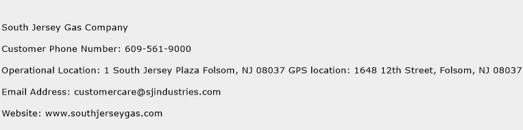 South Jersey Gas Company Phone Number Customer Service