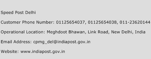 Speed Post Delhi Phone Number Customer Service