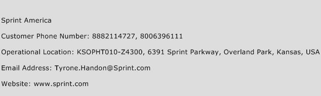Sprint America Phone Number Customer Service