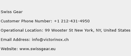 Swiss Gear Phone Number Customer Service