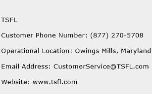 TSFL Phone Number Customer Service