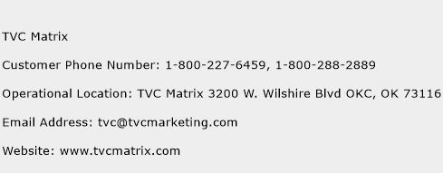 TVC Matrix Phone Number Customer Service