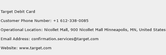 Target Debit Card Phone Number Customer Service