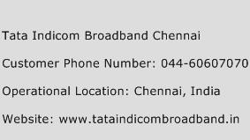 Tata Indicom Broadband Chennai Phone Number Customer Service