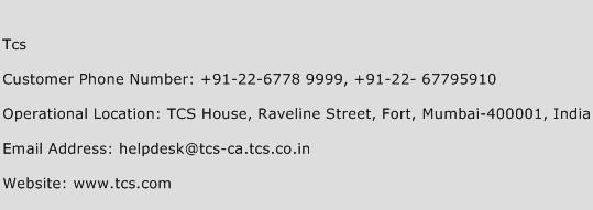 Tcs Phone Number Customer Service