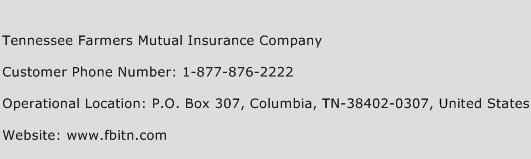 Tennessee Farmers Mutual Insurance Company Phone Number Customer Service