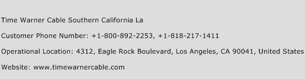 Time Warner Cable Southern California La Phone Number Customer Service
