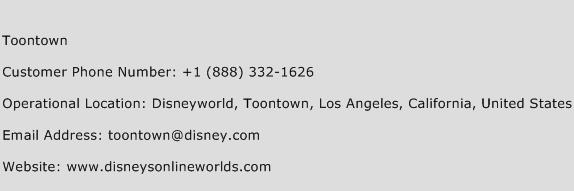 Toontown Phone Number Customer Service