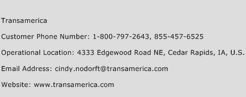 Transamerica Phone Number Customer Service