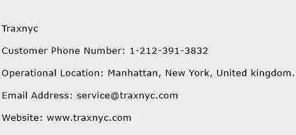 Traxnyc Phone Number Customer Service