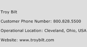 Troy Bilt Phone Number Customer Service
