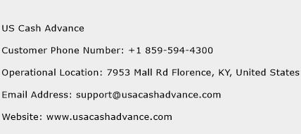 US Cash Advance Phone Number Customer Service