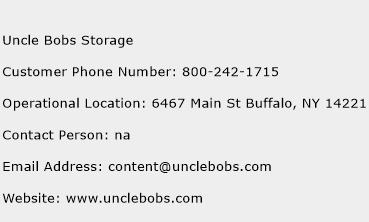 Uncle Bobs Storage Phone Number Customer Service