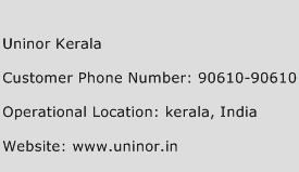 Uninor Kerala Phone Number Customer Service