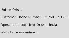 Uninor Orissa Phone Number Customer Service