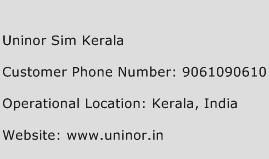 Uninor Sim Kerala Phone Number Customer Service