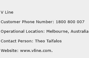 V Line Phone Number Customer Service