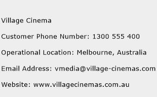 Village Cinema Phone Number Customer Service