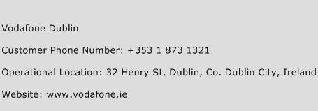 Vodafone Dublin Phone Number Customer Service