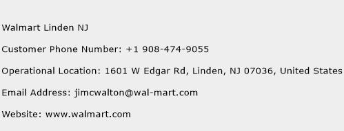 Walmart Linden NJ Phone Number Customer Service
