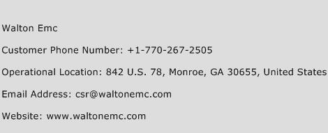 Walton EMC Phone Number Customer Service