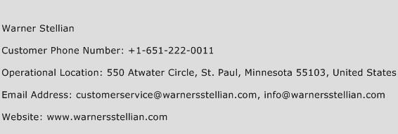 Warner Stellian Phone Number Customer Service
