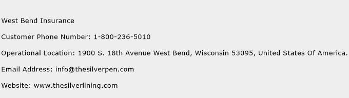 West Bend Insurance Phone Number Customer Service
