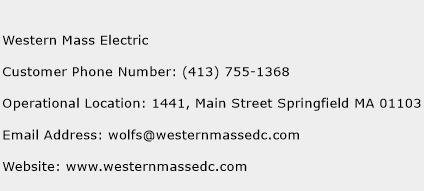 Western Mass Electric Phone Number Customer Service