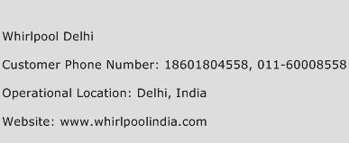 Whirlpool Delhi Phone Number Customer Service