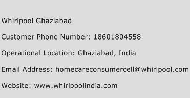 Whirlpool Ghaziabad Phone Number Customer Service