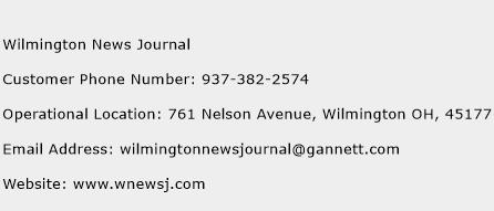 Wilmington News Journal Phone Number Customer Service