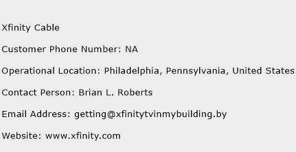 Xfinity Cable Phone Number Customer Service
